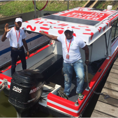 Sales representatives aboard the DKT DRC boat, which delivers contraceptives along the Congo River.